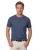blauwe t-shirt opgenaaid logo Casa Moda korte mouw