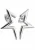 Liebeskind Berlin Oorbellen ‘Stern’  zilver