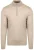 Suitable Merino Half Zip Trui Sand