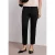 Street One Dames 7/8 Slim Legs broek in satijnlook in Zwart