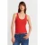 Slim Fit Geribbelde Mouwloze Cami Blouse