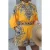Paisley Woven Jumpsuit Met Strikdetail