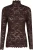 Neo Noir Top Liza Laceflower Bordeaux Rood dames