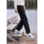 Jeans met High Waist en wijd uitlopende pijpen in een Loose Fit pasvorm
