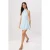 TRENDYOLMİLLA Dames Blauw Stippen Kort / Mini Mouwloos Skater Jurken