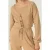 American Vintage Long-sleeved V-neck Button-down Vest Praline