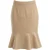 Elegante midi-rok met uitlopende zoom