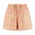 Studio AMAYA straight regular waist casual short multi met lurex