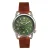 Breed Regulator lederen band horloge met tweede sub-wijzerplaat