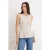 TRENDYOLMİLLA Dames Beige Effen Mouwloos Getailleerd Blouses