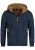 INDICODE JEANS Winterjas ‘Adeline’  navy / bruin