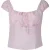 Forever New Amanda Linen Babydoll Top Pink Oyster