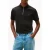 Tommy Hilfiger Liquid Cotton Zipper Polo Black