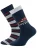 EWERS Sokken ‘Rennauto’  blauw / grijs gemêleerd / kersrood