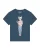 Watapparel Shirt ‘ Hipster Cat with Moustache ‘  petrol / gemengde kleuren