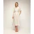 Oversized jurk met gerimpelde mouwen, V-hals en een losse ceintuur