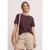 Street One Dames Shirt met ronde hals en borstzak in Rood