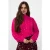 EsQualo Sweater Cable Stones Cerise Pink