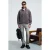 Sweatshirt met halve rits en zak
