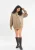 Tom Barron oversized damesjurk met capuchon en logo op de rug