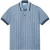 Lacoste Polohemd voor heren met monogram in jacquard (Blauw)