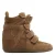 Sacha suède sneakers met sleehak – beige