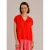 Yest top met linnen rood