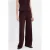 Mango straight regular waist broek donkerrood