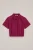 WE Fashion – Meisjes blouse met structuur – Regular fit – Donkerrood – Katoen –