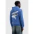 Ballin hoodie met backprint blauw