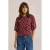 WE Fashion top met stippen – donkerrood