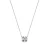 Luxenter Sterling Zilver 925 Ketting met Gerhodineerd Briljant Zirkonia – Dyadu