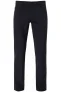 Alberto Ceramica Regular Fit Linnen broek nachtblauw, Effen