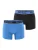 Phil & Co. Berlin Boxershorts ‘Retro’  cyaan blauw / zwart