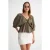 V-hals Blouse met Rimpeldetail
