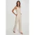 Morgan geruite jumpsuit – zand