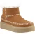 Hush Puppies Brielle Suede Dames Tan Winter Enkellaarzen