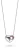 Orphelia Dames 925 Sterling Zilveren Ketting met Hangertje – Zilver ZH-4668