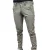 Guess Heren Leren Badge Skinny Broek (Kaki Grijs)