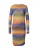 Munthe Jurk ‘MADAGASCAR’  blauw / chocoladebruin / geel / olijfgroen
