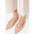 Wittchen Dames Ballerina’s van Echt Leer met Spitse Neus, Roze, Natuurlijk Leer