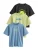 Next Shirt  lichtblauw / lichtgroen / zwart