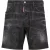 Dsquared2 Marine Bermuda Denim Zwarte Shorts
