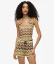Gebreide Short met Zigzagmotief Green