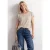 Shirt met ronde hals en losse schouders