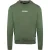 Aquascutum Heren Katoenmix geribbeld kraag Regular Sweatshirt (Militair Groen)