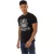 Aquascutum Mannen Shield Logo Crew Neck T-Shirt (Zwart/Wit)