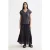 Scotch & Soda Embroidered V-neck T-shirt Charcoal Art