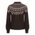 JDY gebreide jacquard trui met print – bruin