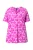 Ulla Popken Shirt  lichtlila / oranje / wit